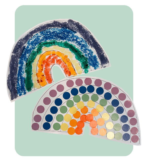 Rainbow art craft