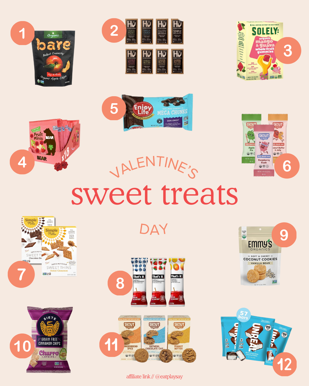 top 12 sweet treats for Valentine's Day including healthier options without refined sugar