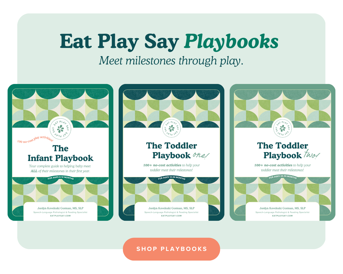eat play say playbooks cover images