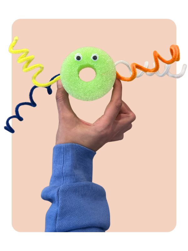 Pool noodle monster craft project for kids