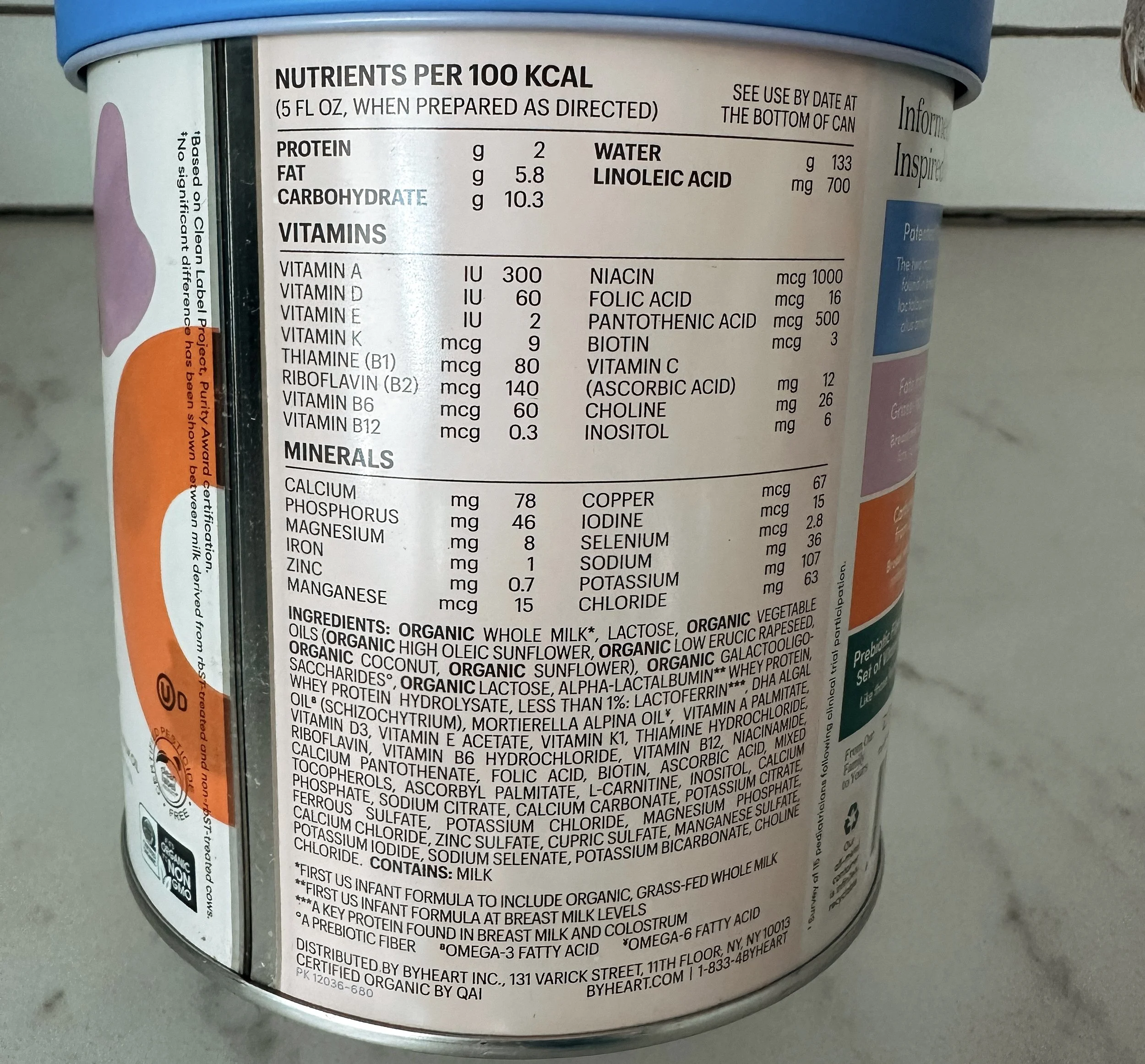 ByHeart Whole Nutrition Infant Formula