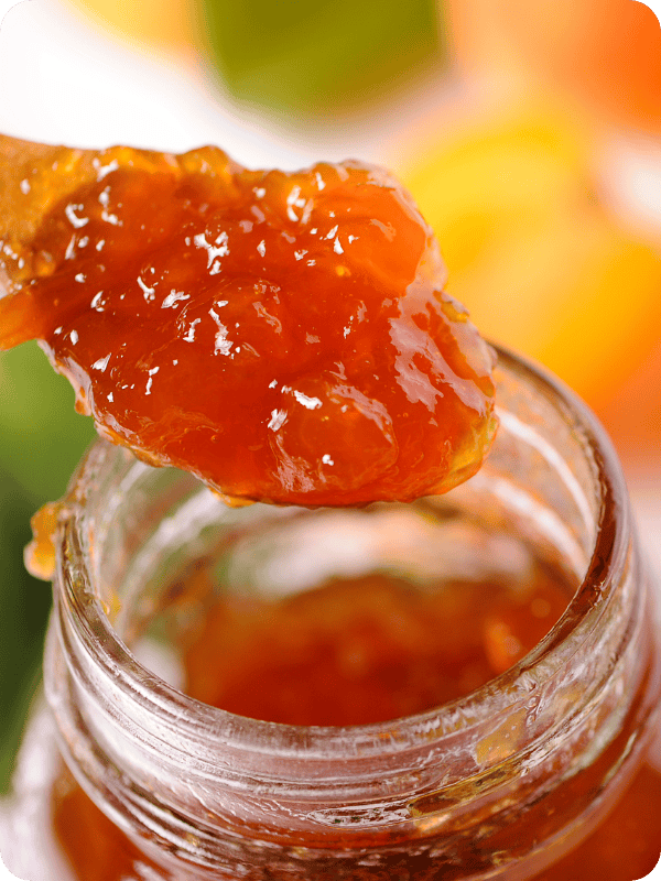 A spoonful of apricot jam