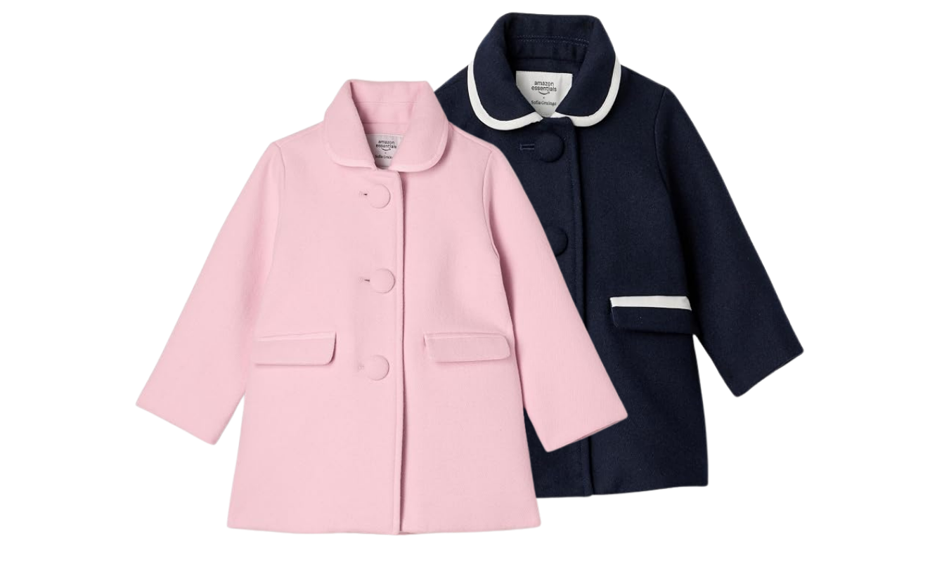 baby and toddler girl wool dress coat