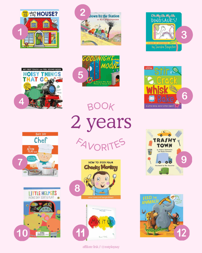 best books for 2 year olds numbered 1-12