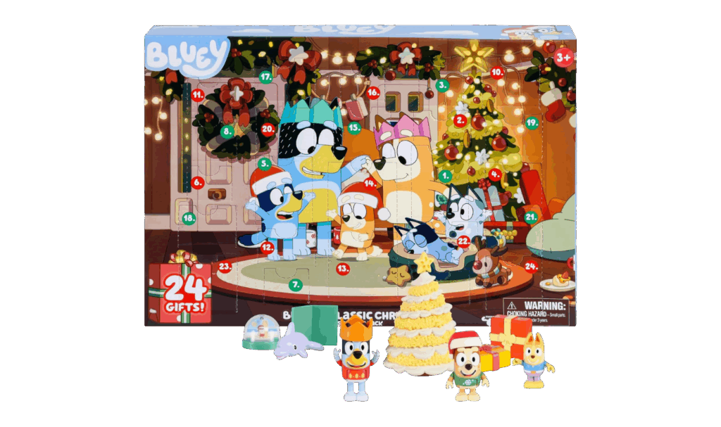 Bluey Advent Calendar with 24 gifts for kids