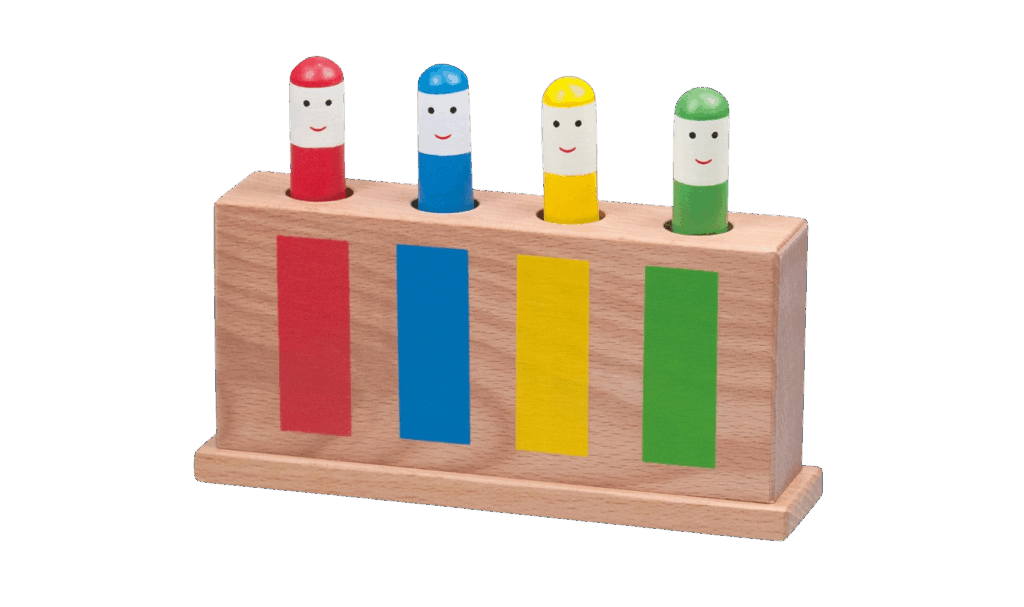 wooden pop up toy featured in Montessori toys post 
