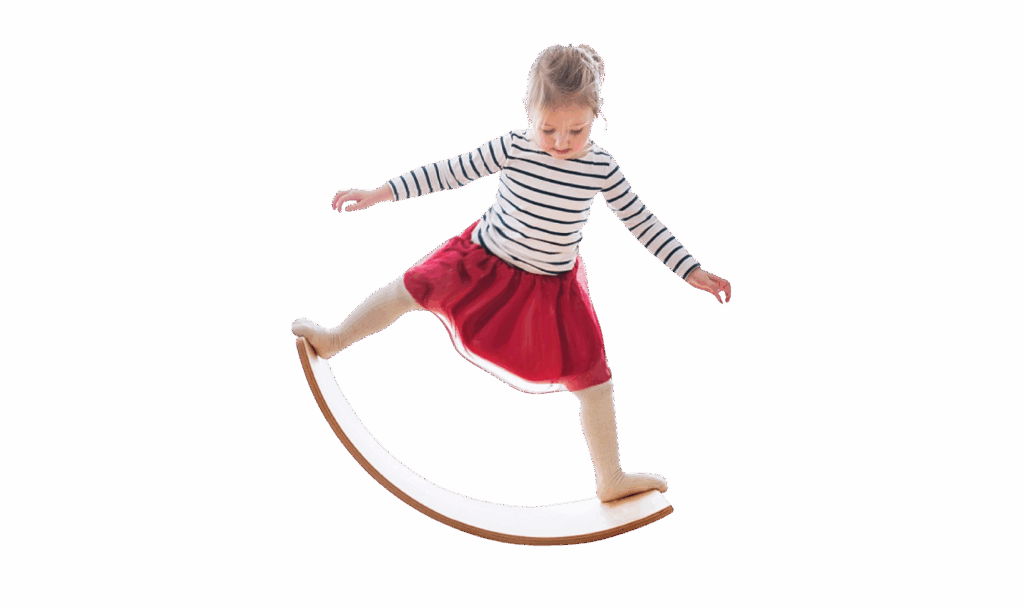 wooden wobble board