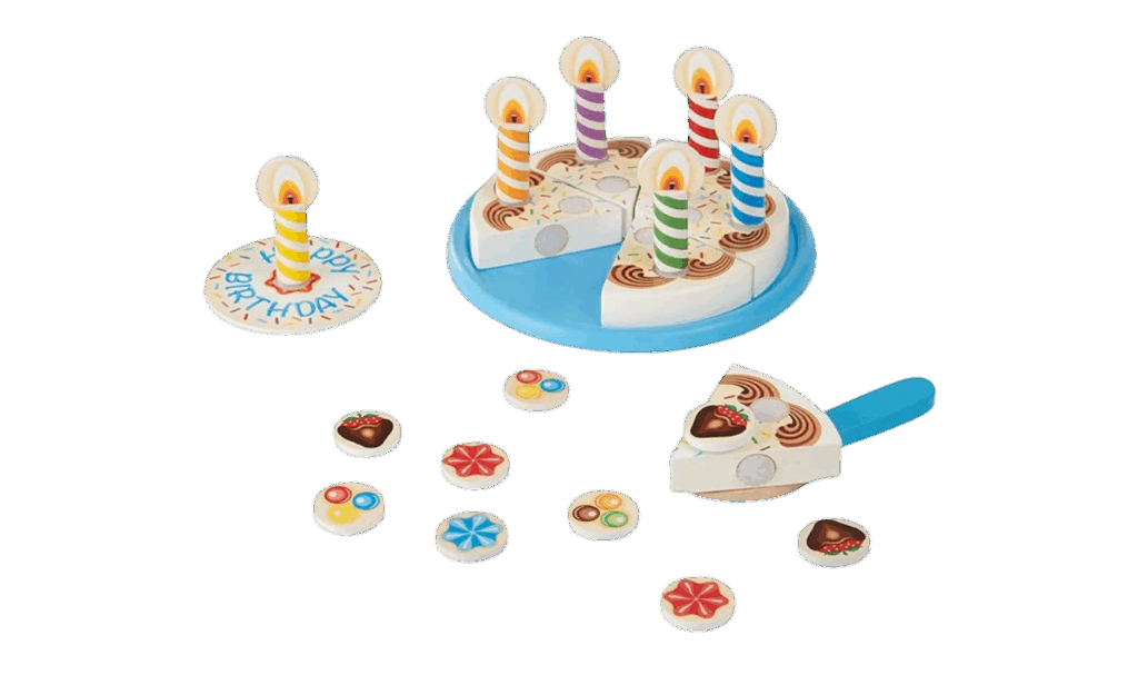 Melissa & Doug wooden birthday cake toy