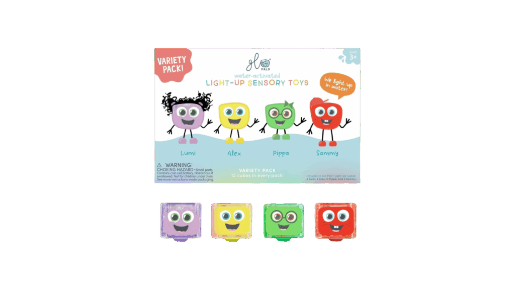 Glo Pals light up bath toys