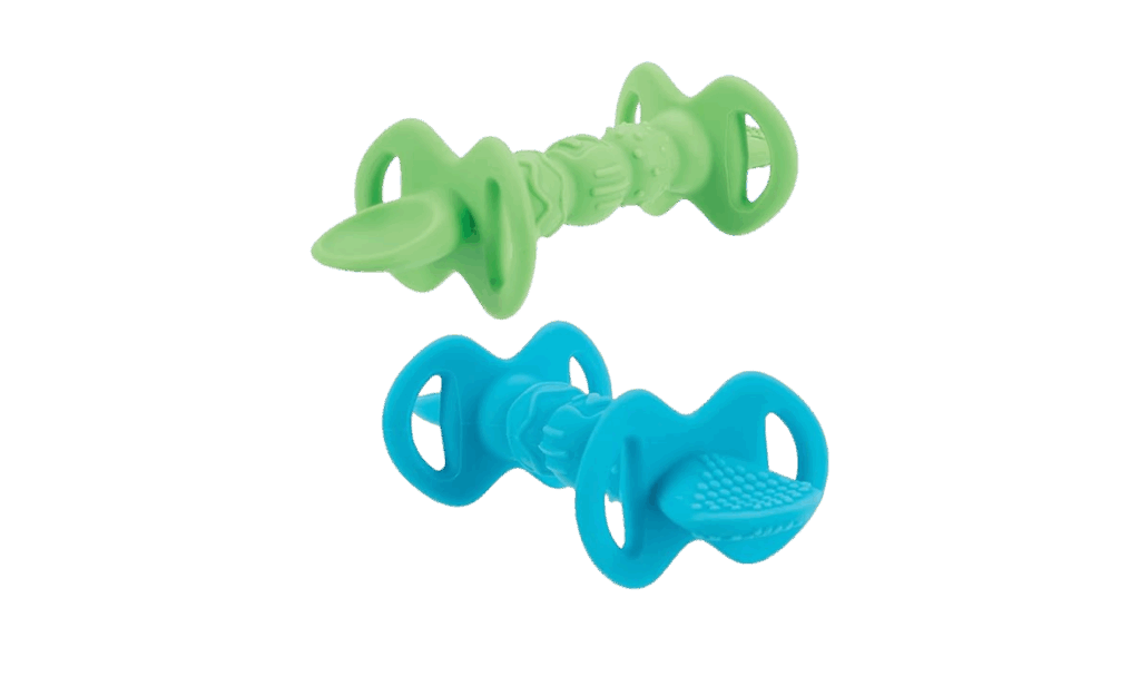 Nuby Dipeez Spoons - blue and green double-sided spoons for starting solids 