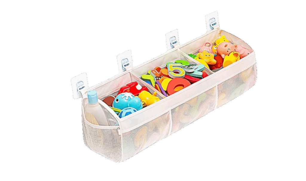 mesh 3-section bath toy organizer