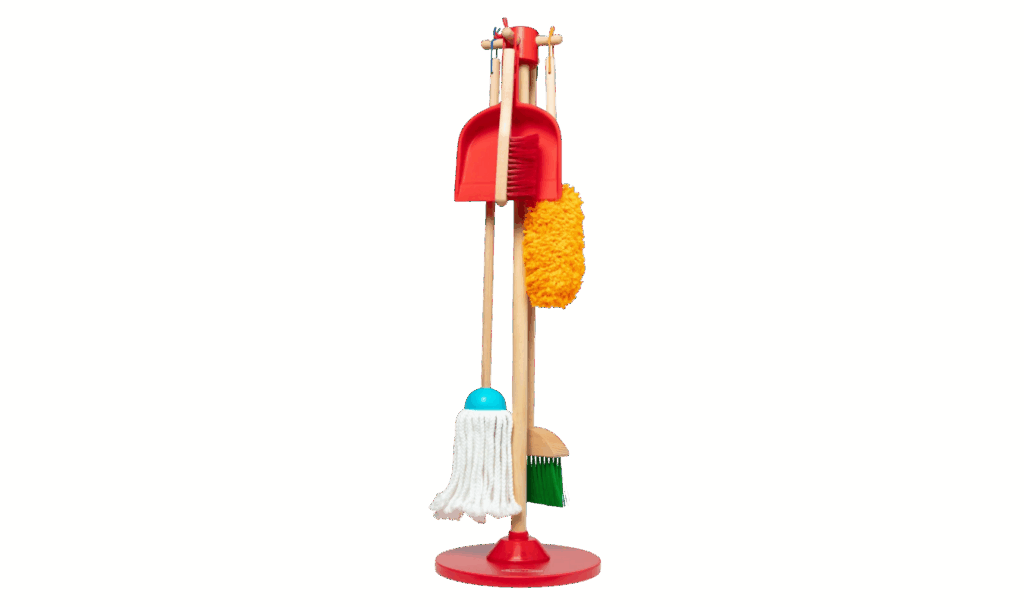 Melissa and Doug dust, sweep, mop pretend play cleaning toy 