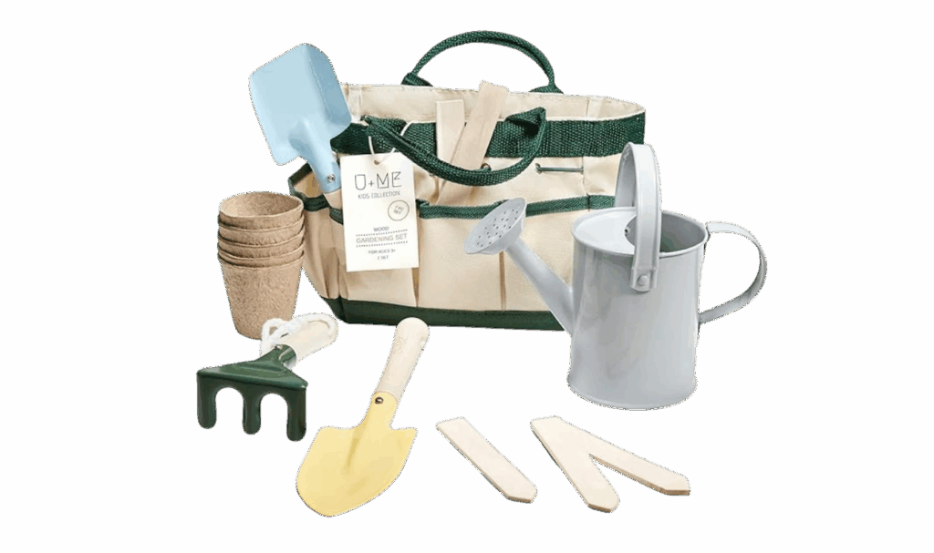 gardening tool set for toddlers with toddler-sized tools