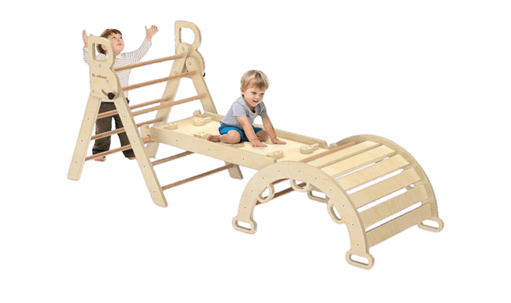 wooden pikler triangle 