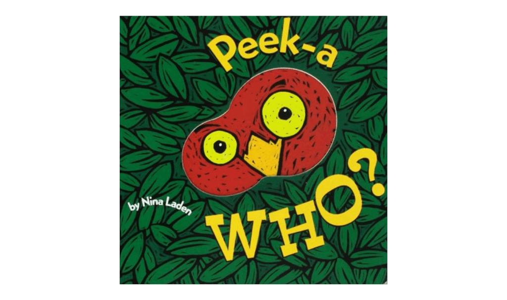 Peek-a WHO board book for babies, in a post about the best books to bring to a baby shower