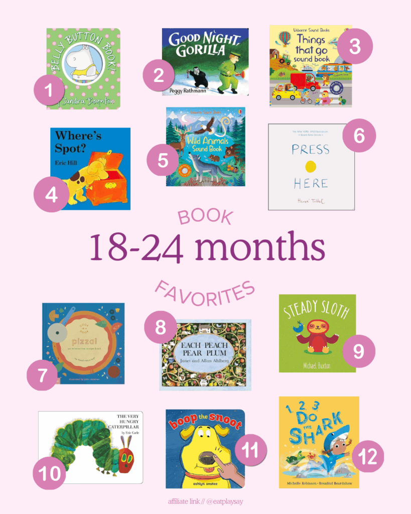 board books for 18 month olds numbered 1-12