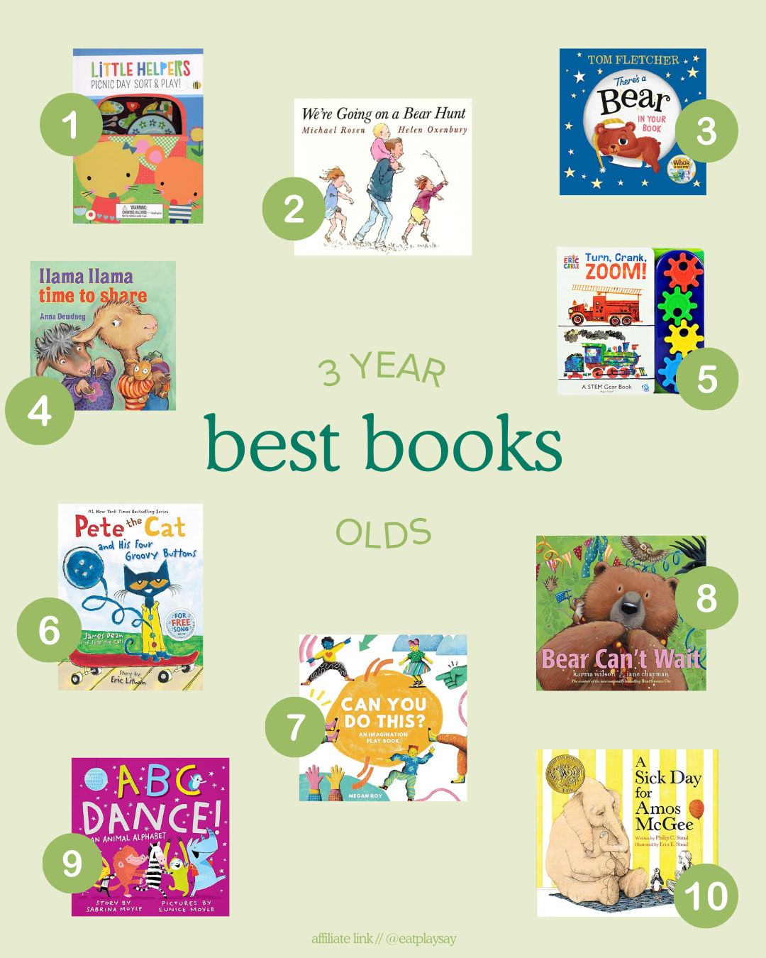 Top 10 Books for 3 Year Olds - Eat Play Say Blog