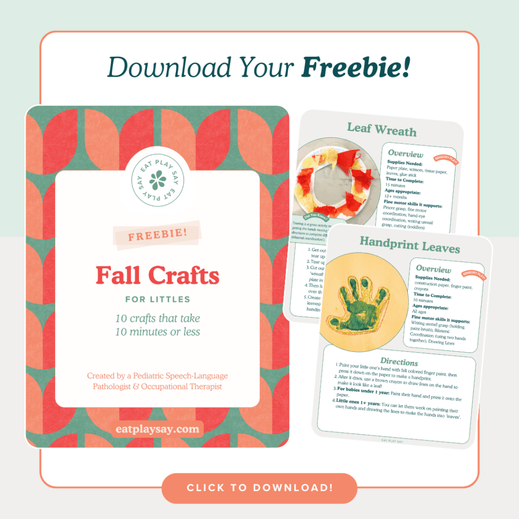 fall craft freebie examples