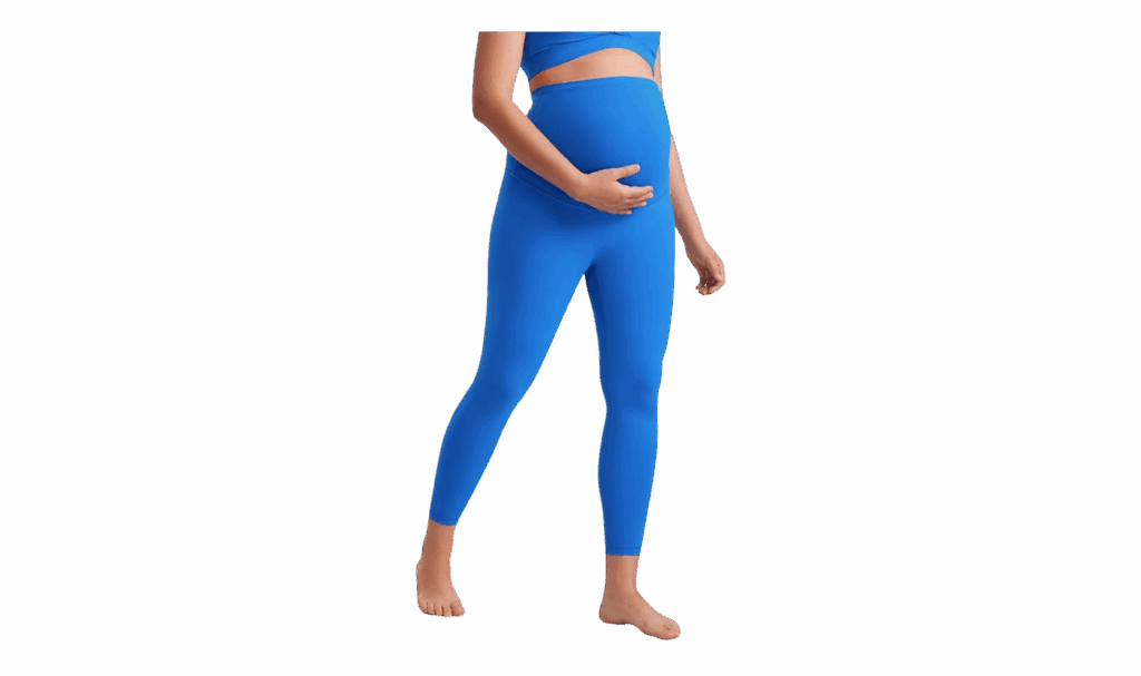 CRZ Yoga over-the-belly maternity leggings in blue