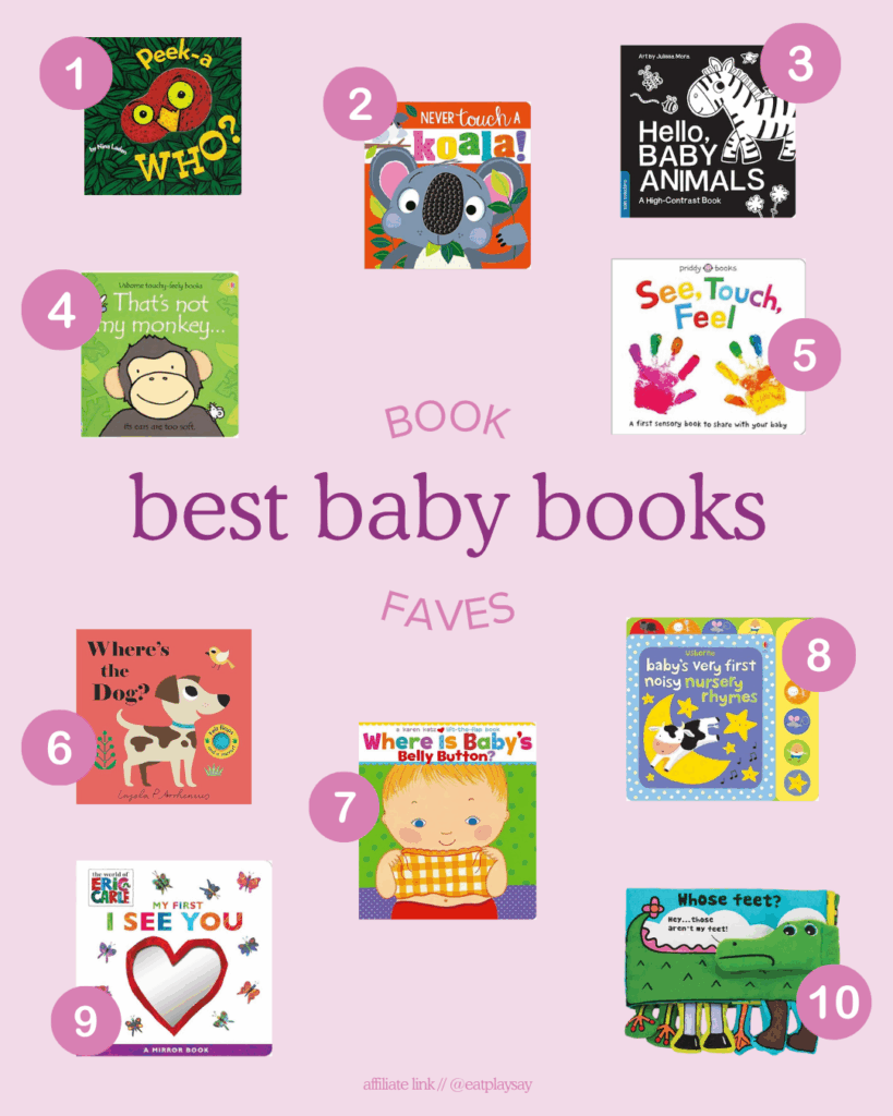 top 10 books for babies graphic