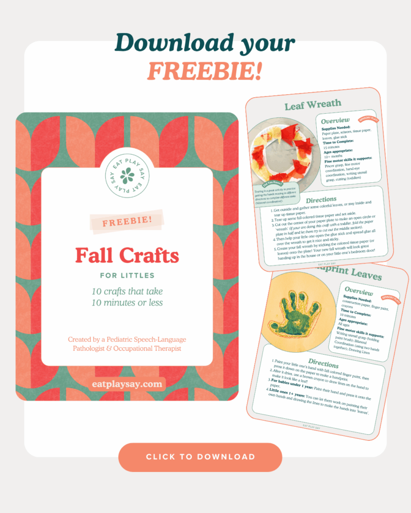 Picture of Eat Play Say Fall Crafts Freebie