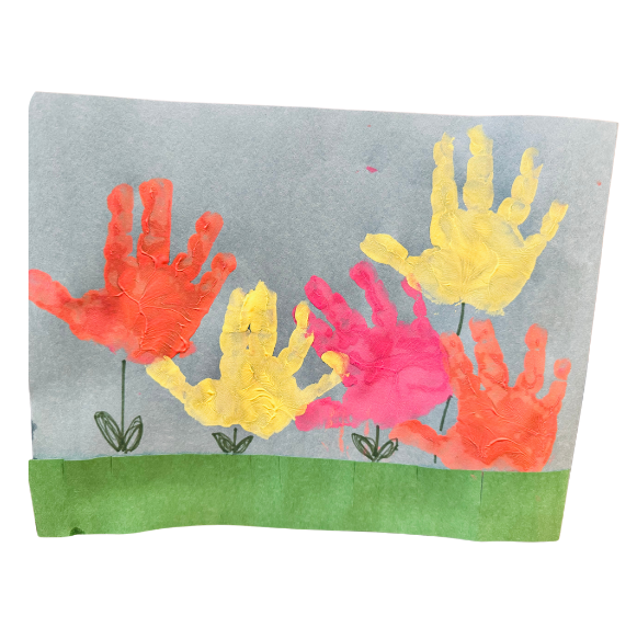 handprint flower craft