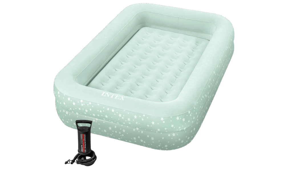 INTEX toddler travel bed with hi-output manual pump
