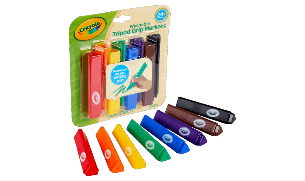 crayola washable tripod grip markers