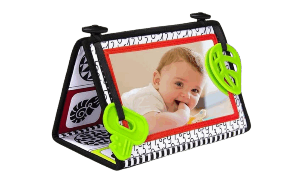high-contrast mirror toy for babies
