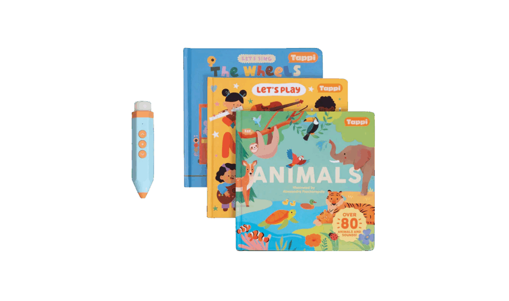 Tappi interactive board books with Play Pen