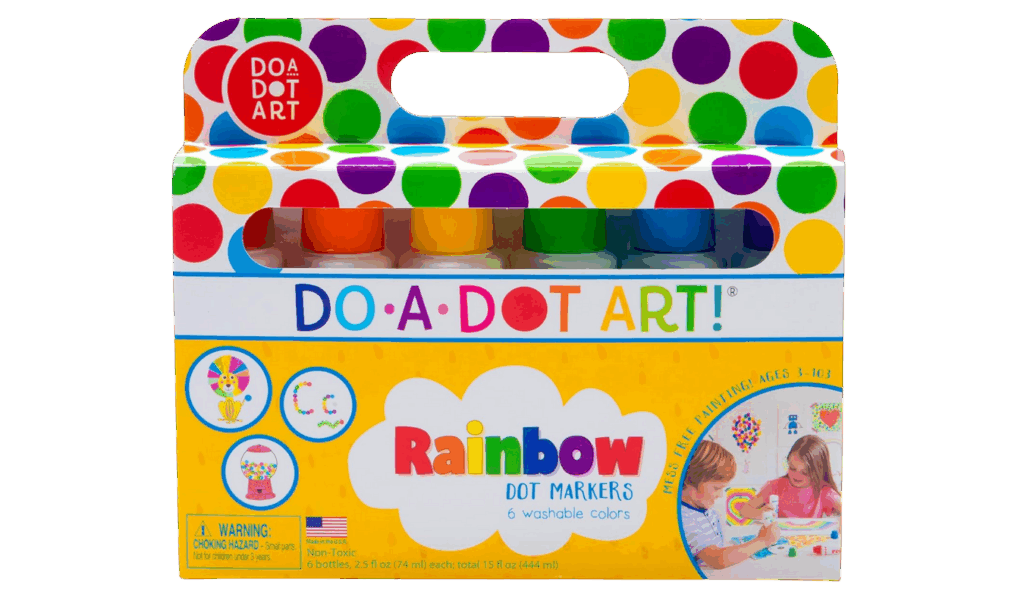 Do a Dot paint markers for toddlers in rainbow colors