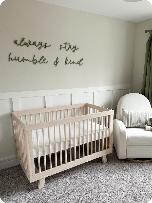 Babyletto Hudson crib in gender neutral nursery