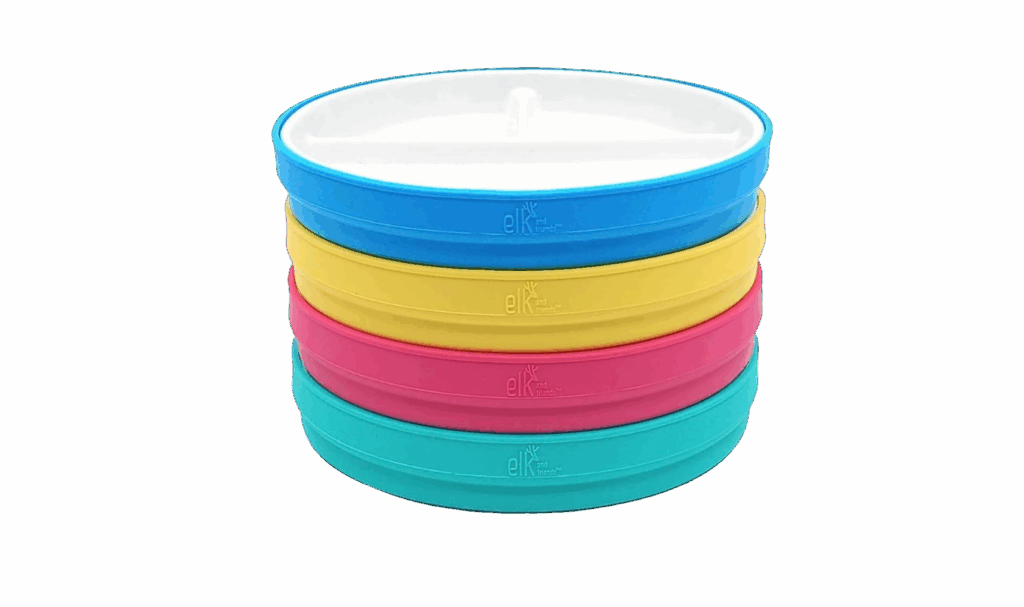 Elk and Friends ceramic plates for toddlers