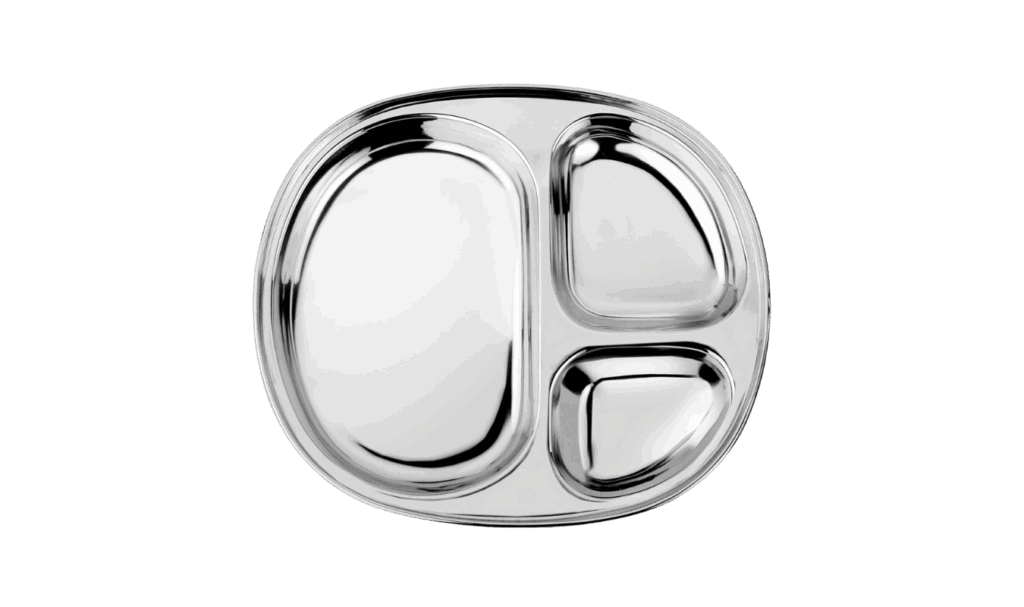 ahimsa stainless steel kids plate