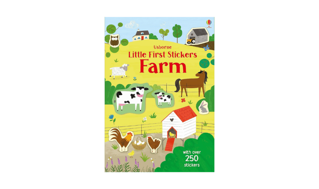 Usborne sticker book, farm theme 