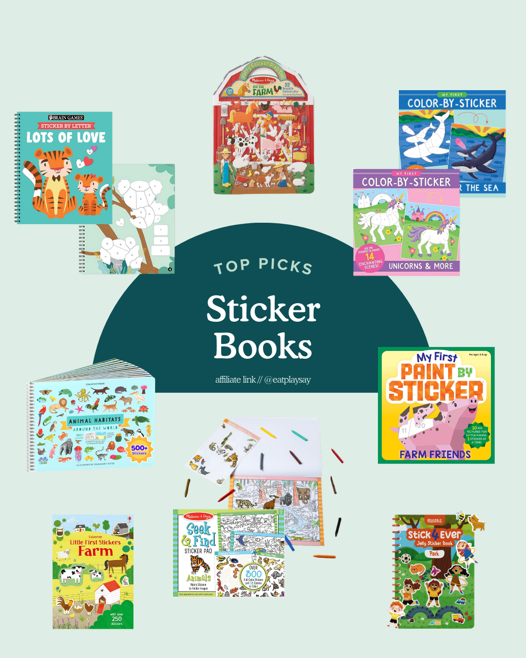 round up image of sticker books for kids