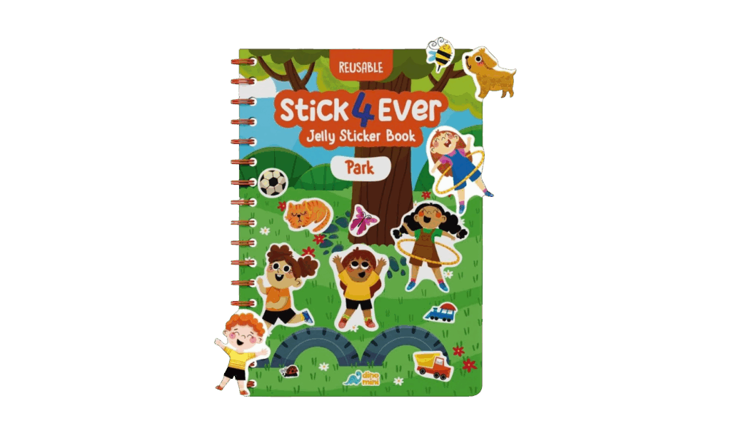 reusable jelly sticker book, park theme