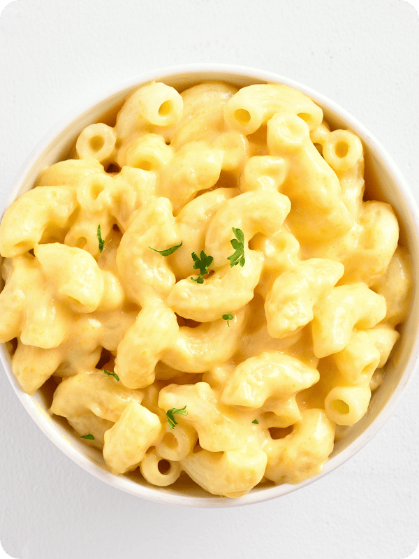 Bowl of macaroni and cheese