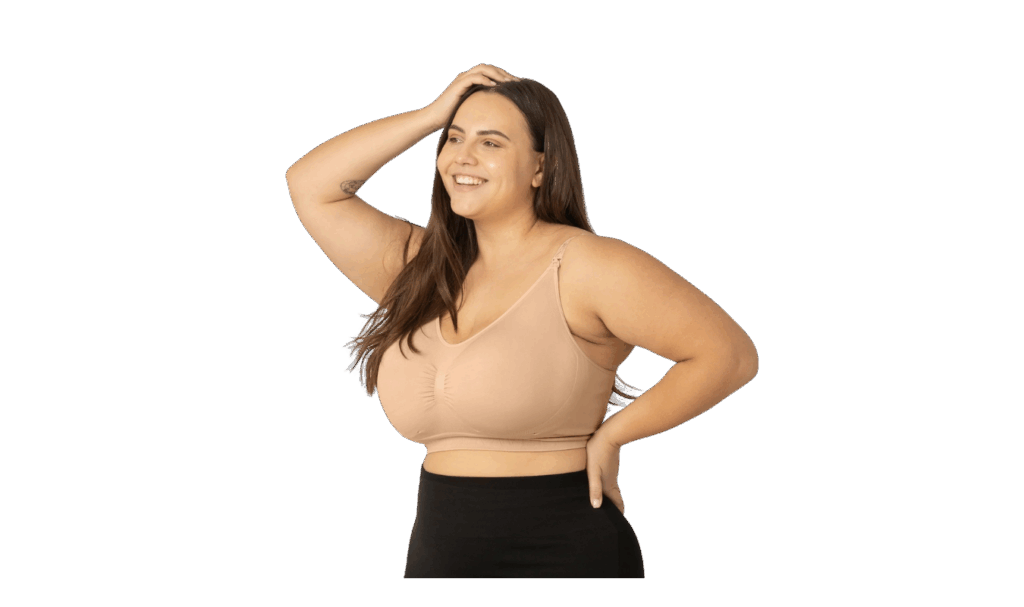 kindred bravely nursing bra for larger breasts