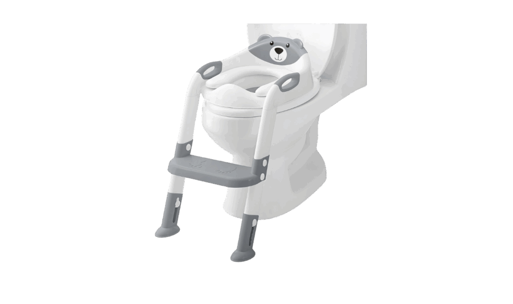 potty seat with ladder on toilet