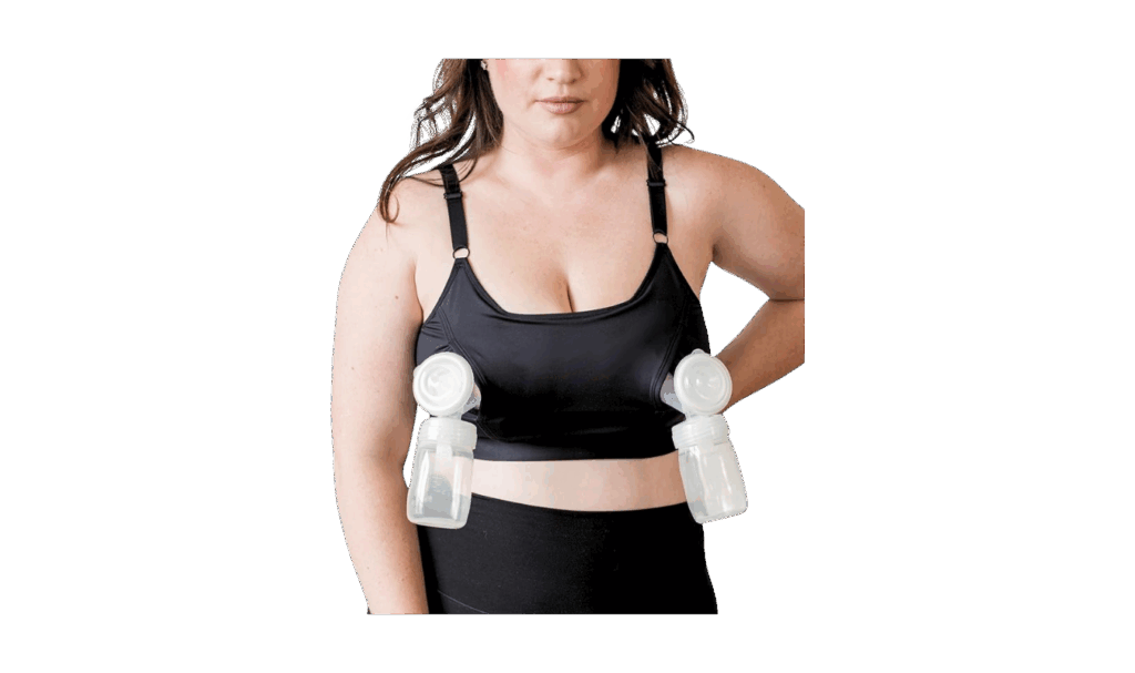 Davin and Adley nursing and pumping bra in black