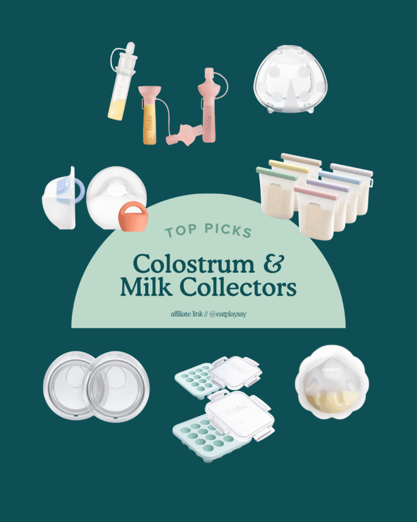 round up graphic of colostrum and milk collectors 