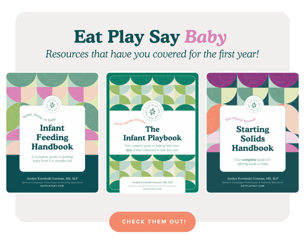 Infant resources from Eat Play Say
