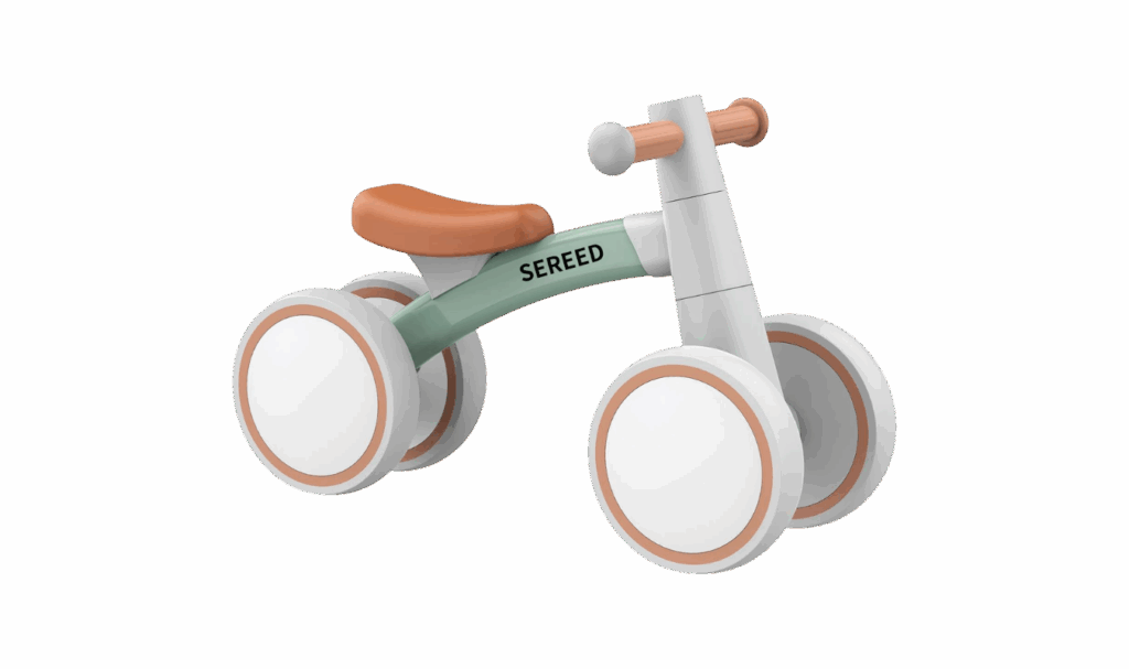 baby balance bike in white 