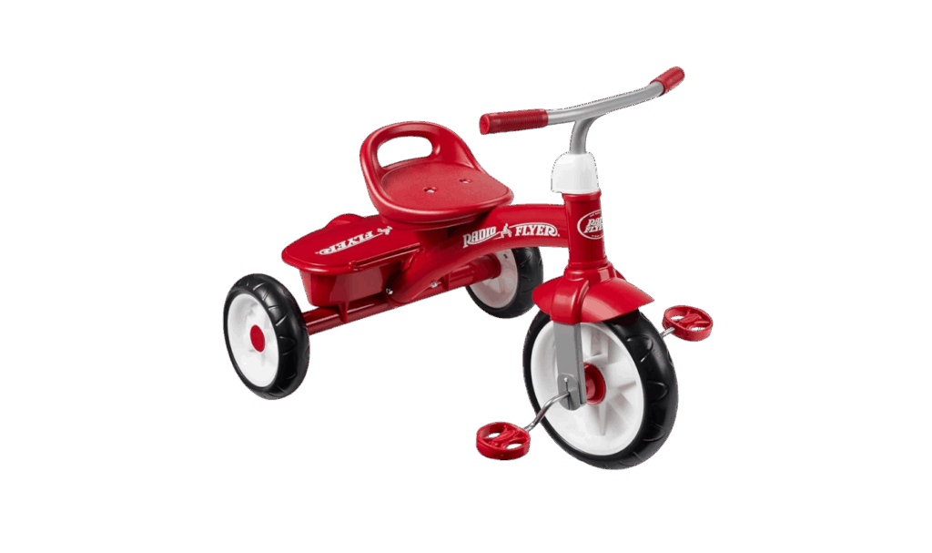 Radio Flyer tricycle in classic red