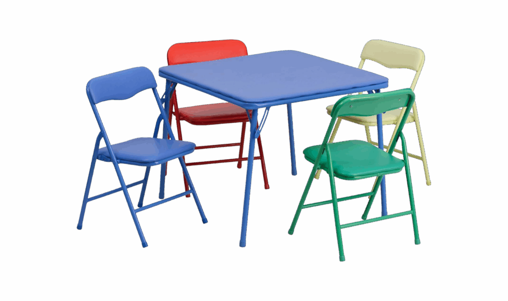 folding kids table and chairs 