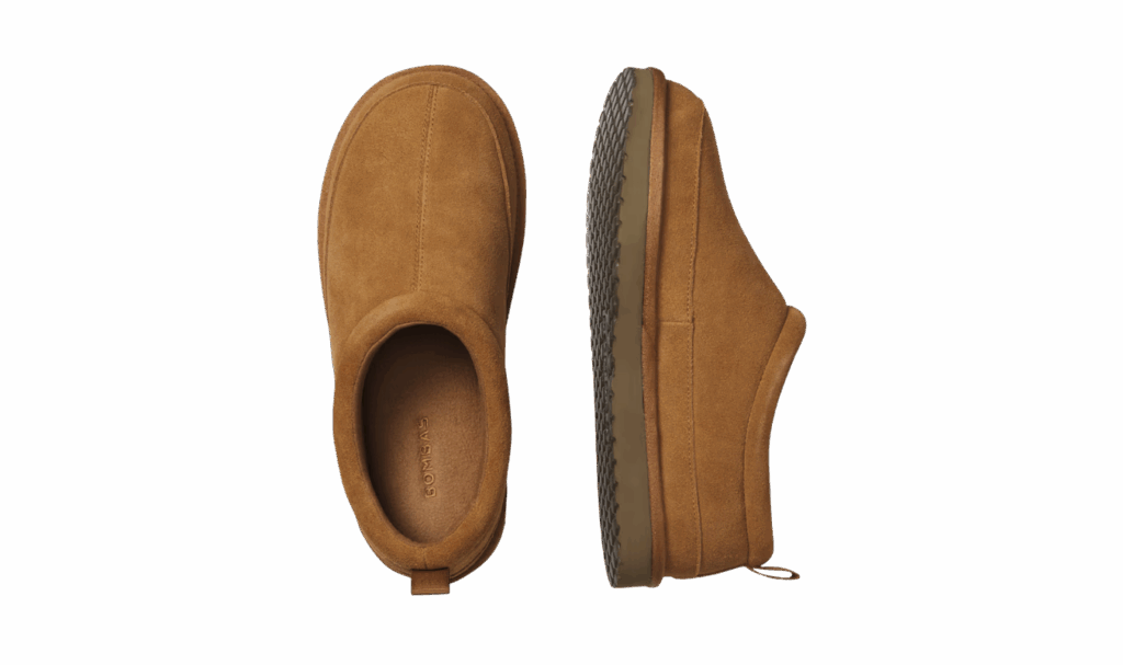 Bombas Saturday Suede slip-ons in camel