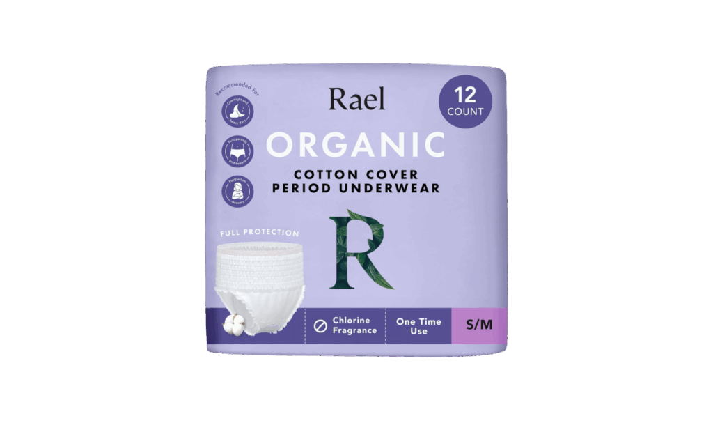 Rael organic disposable underwear
