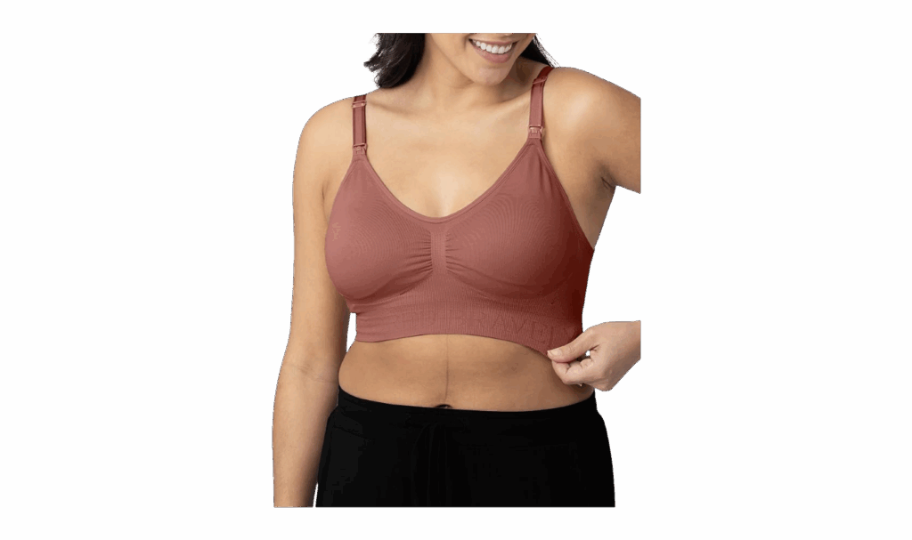 Kindred Bravely sublime nursing bra part of a post about postpartum essentials