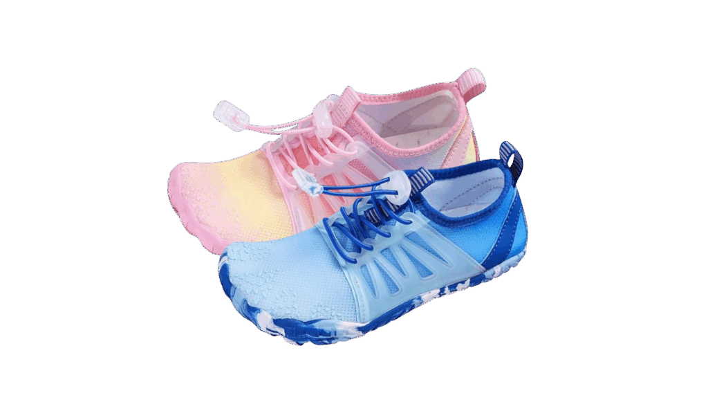 stelle kids water shoes in pink and blue 